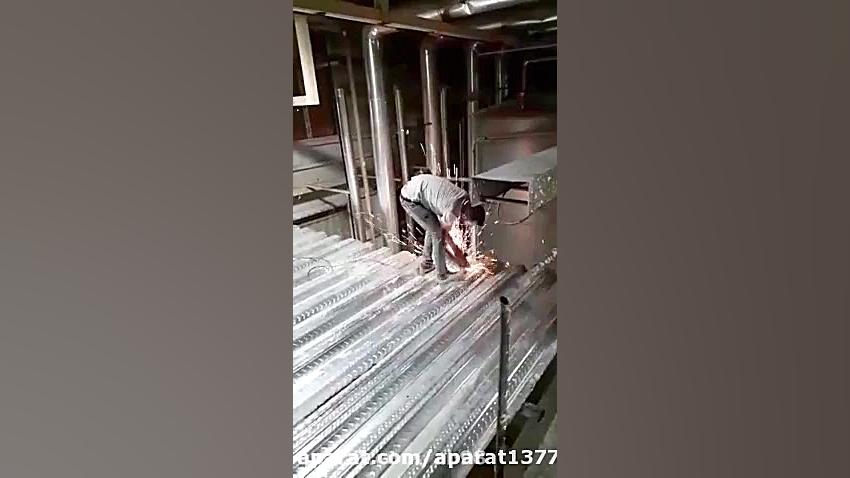 اجرای سقف عرشه فولادی بندر عبا...