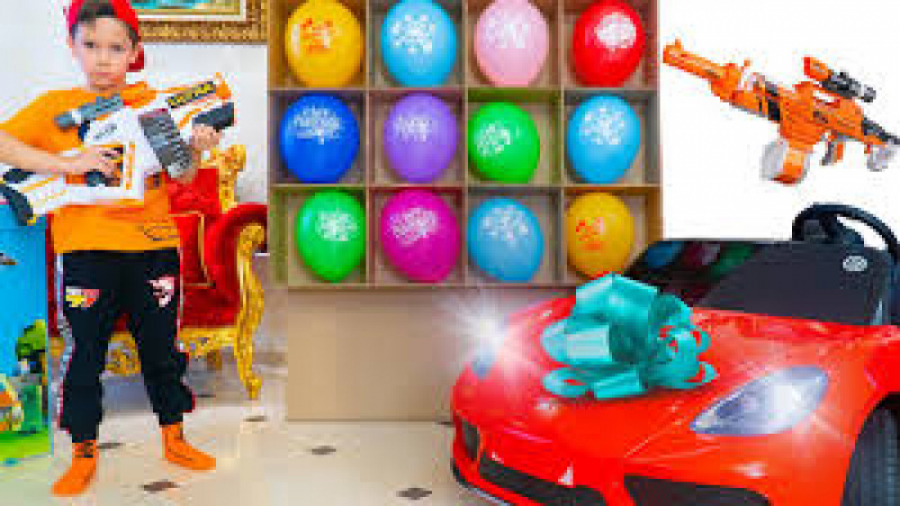 آرتم و مامانی  آرتم با بادکنک...