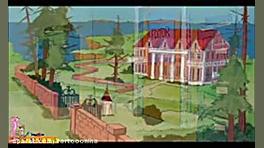 کارتون پلنگ صورتی  صورتی در مط...