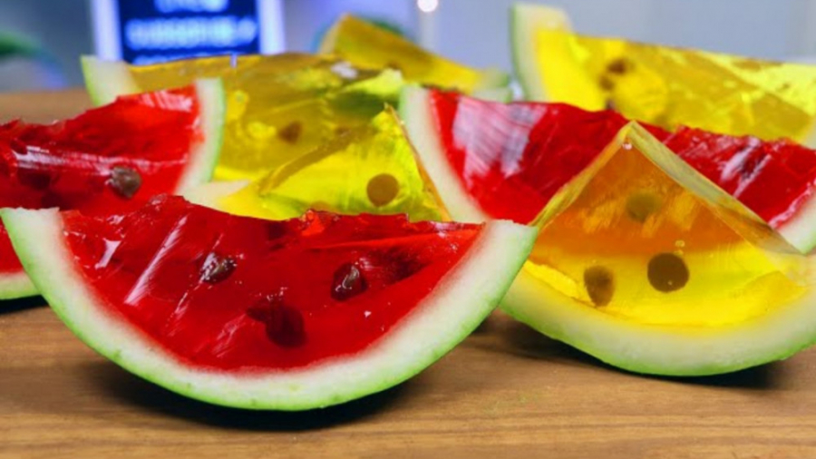 دستور تهیه هندوانه ژله ای خوشم...