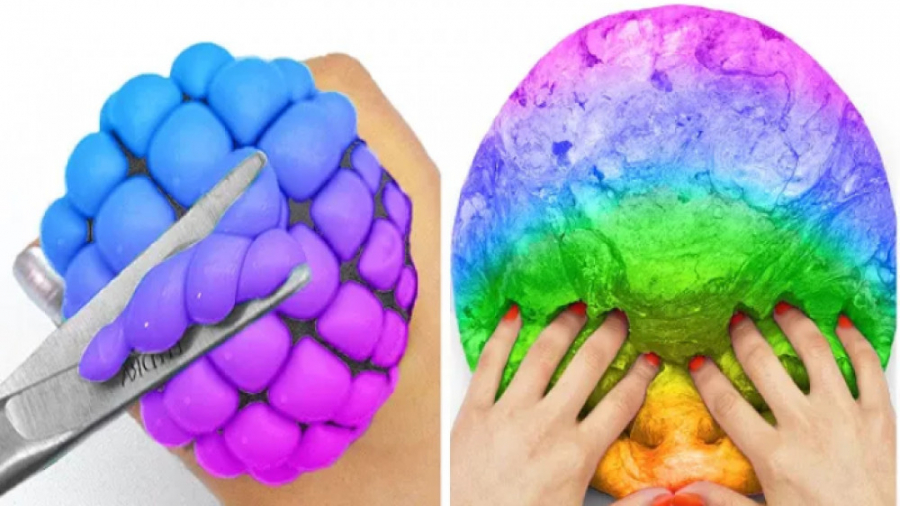 اسلایم آرامش بخش :: اسلایم رنگ...