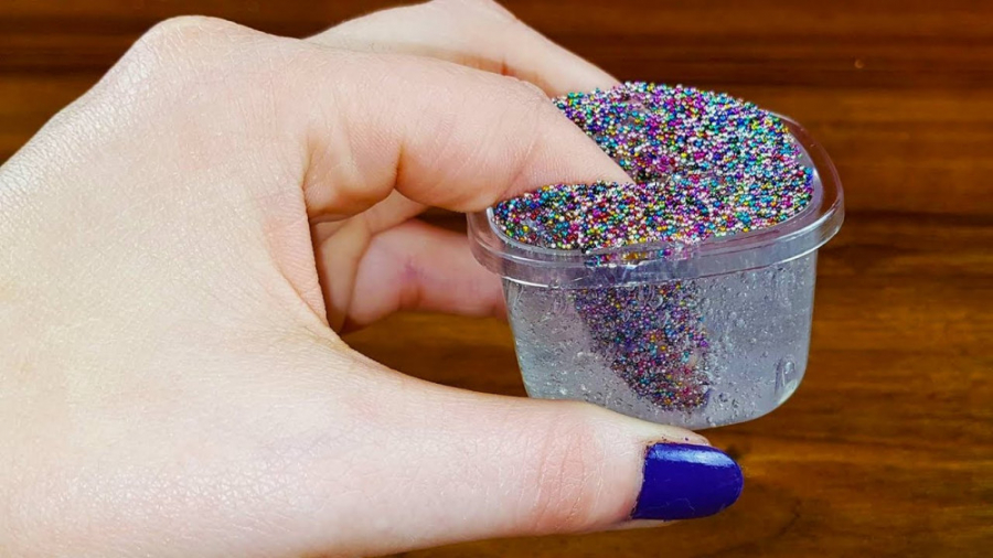 ساخت اسلایم شفاف  مخلوط با اکل...