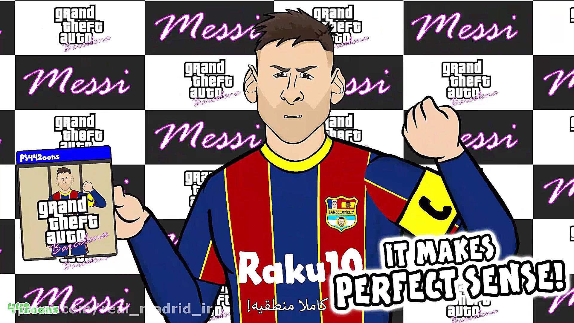 کارتون طنز مشت‌زنی و اخراج مسی...