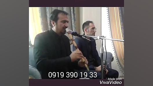 نوازنده نی با مداح اجرای ختم ۰...