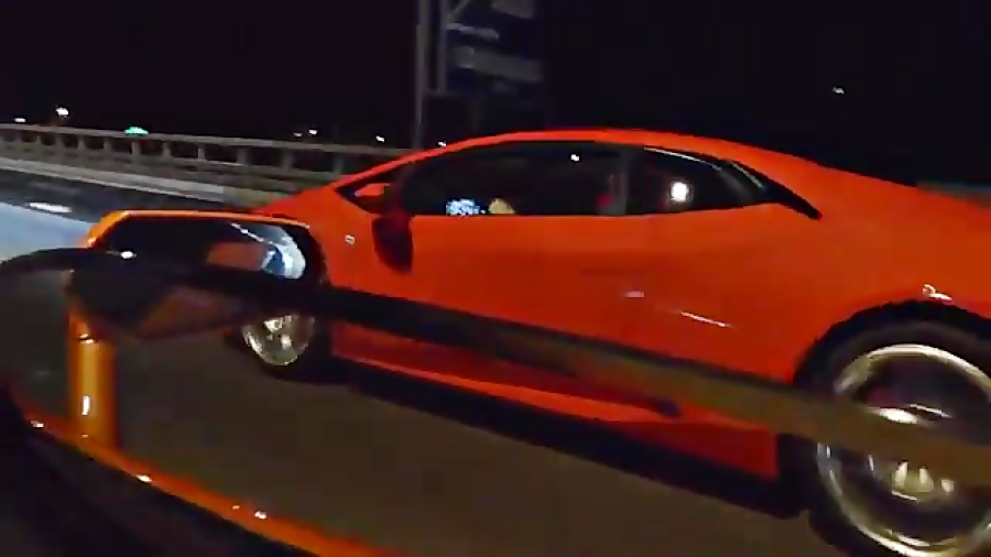 درگ لامبورگینی اونتادور با لام...