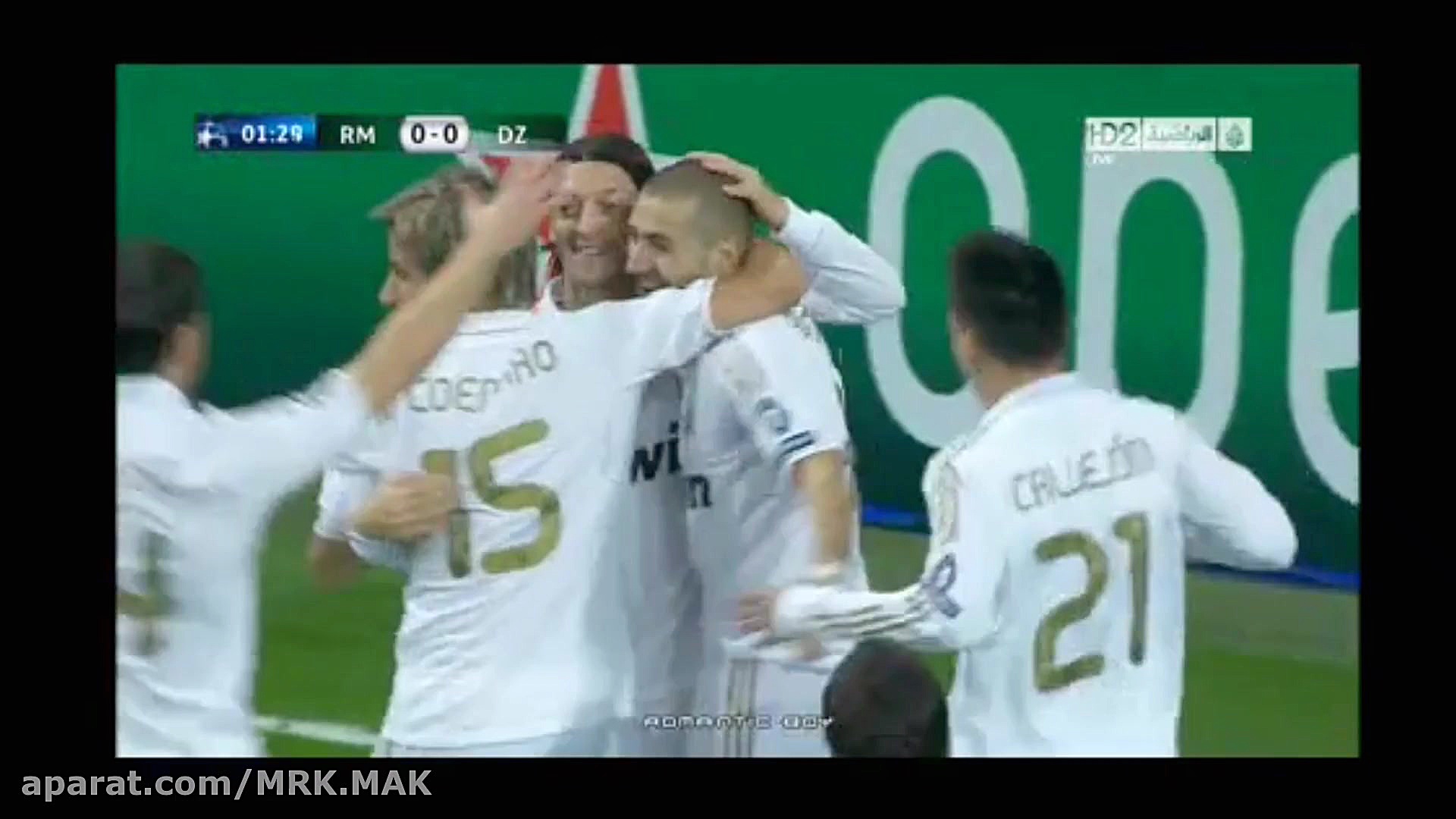 تک گل کریم بنزما با گزارش کودک...