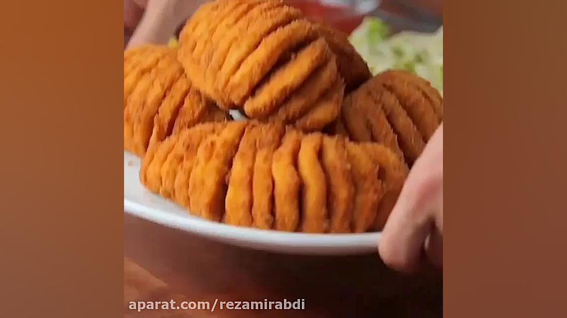 فیله مرغ سوخاری خوشمزه