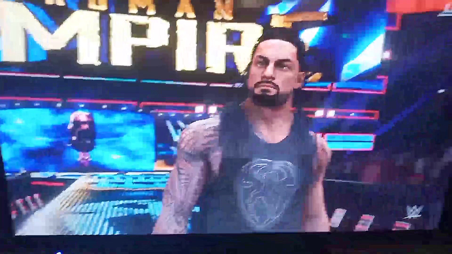 گیم کشتی کج رومن رینز و بران ک...