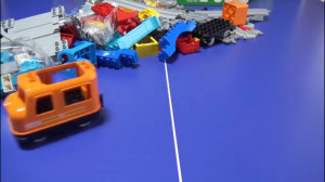 قطار بازی در شهر لگوها