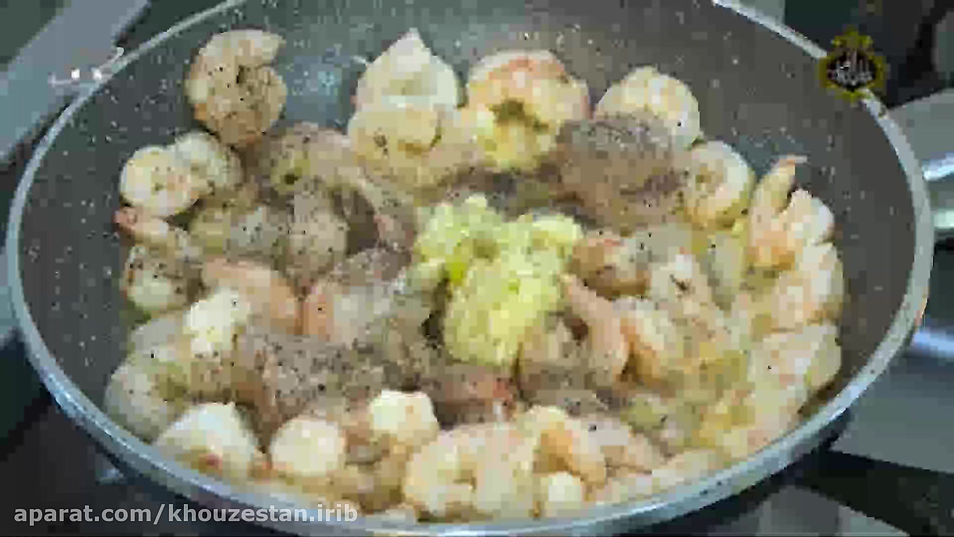 آموزش آشپزی خوراک میگو