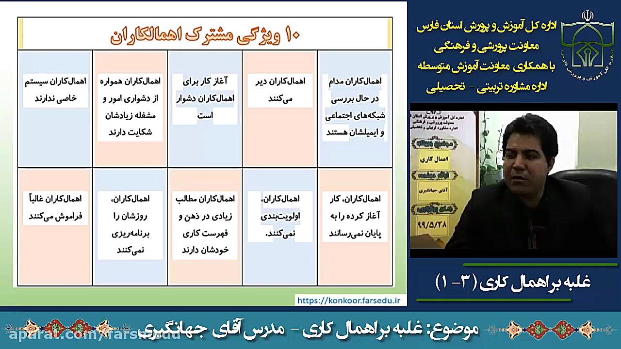 ویدیوهای آموزشی در زمینه تحصیل...