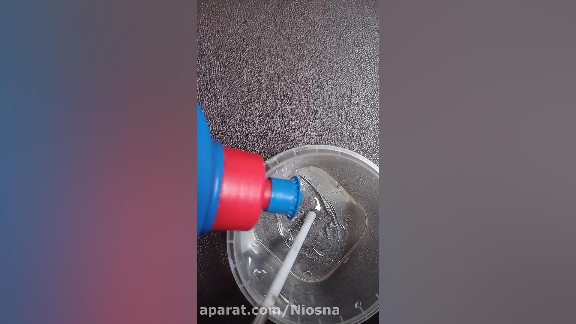 آموزش اسلایم با چسب رازی