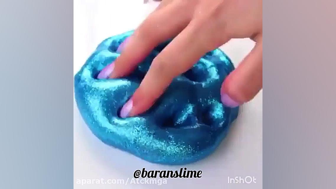 اکلیلی کردن اسلایم شفاف