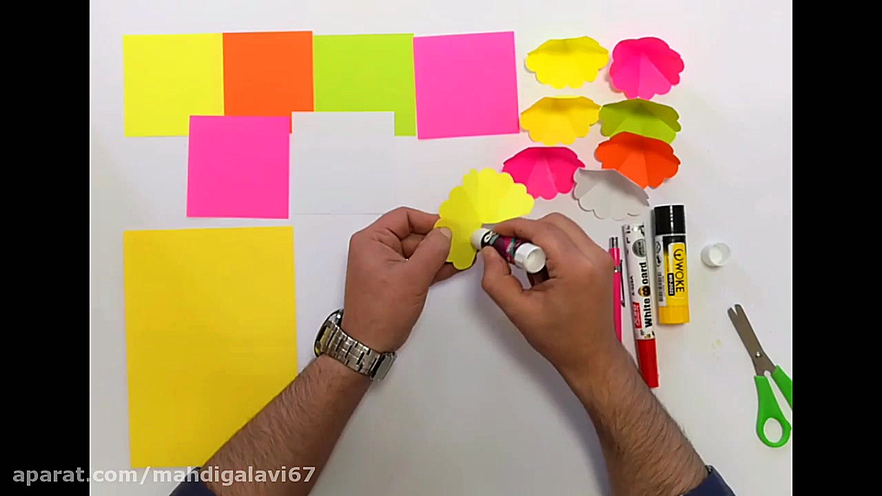 آموزش کارت پستال روز مادر