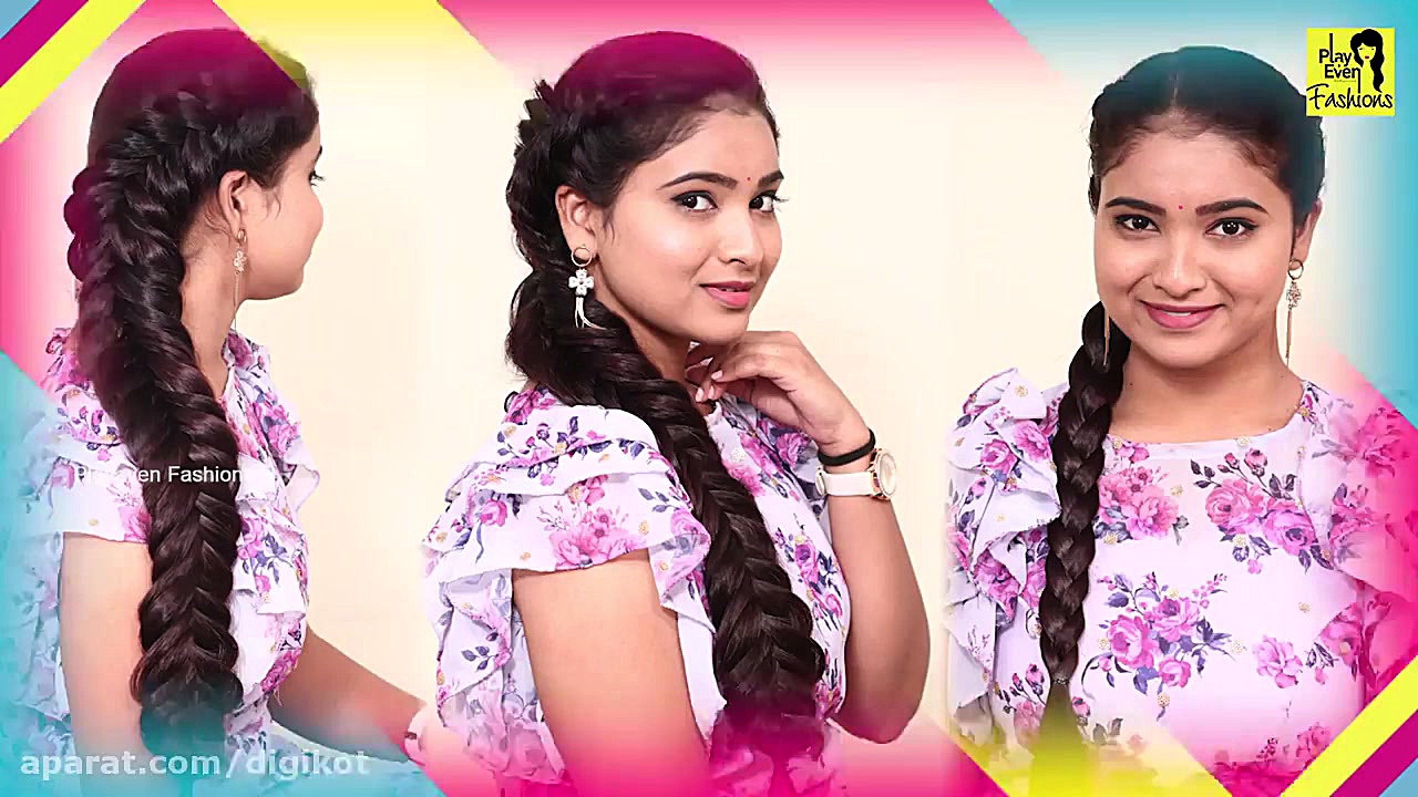 بافت موی زیبای دخترانه مدل یکط...