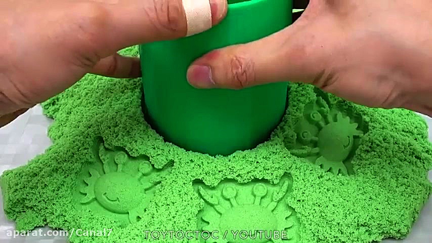 شن بازی  شن جادویی  ساخت لیوان...