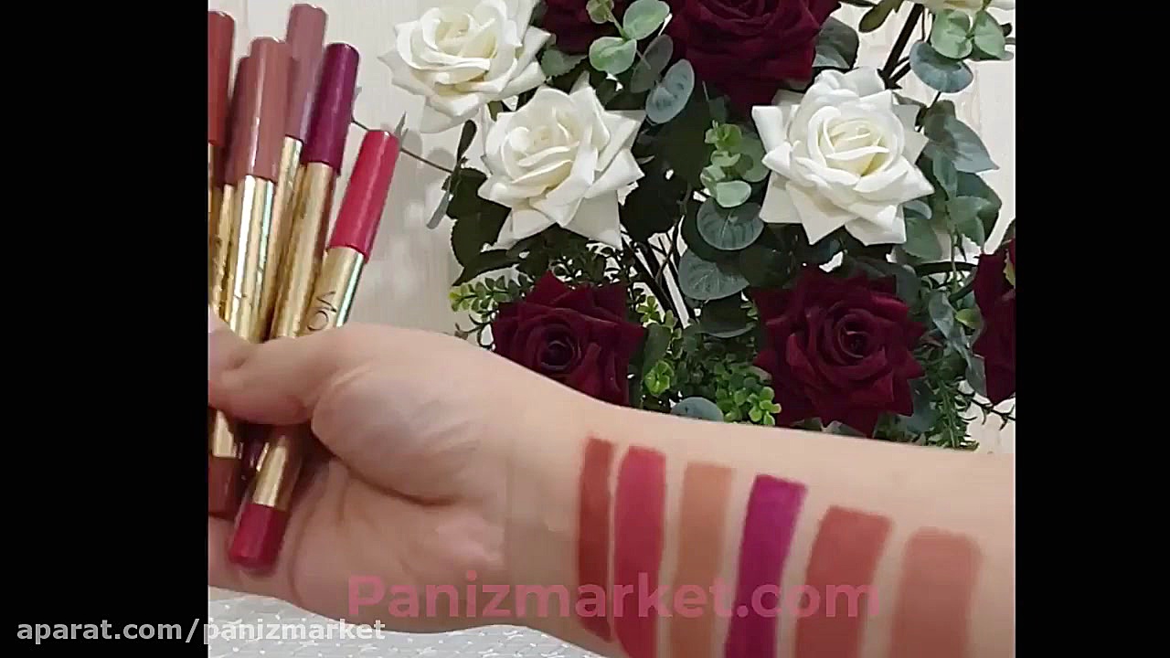 رژلب مدادی 6 تایی طلایی ویولت