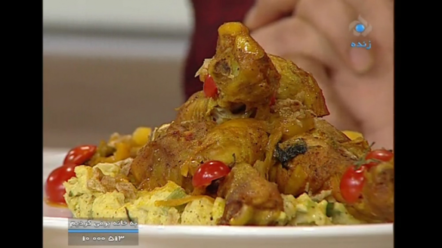 آشپزی | خوراک مرغ و پوره سیب ز...