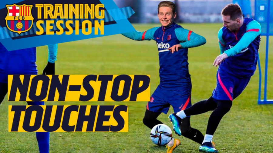 آخرین تمرین بارسلونا قبل از با...