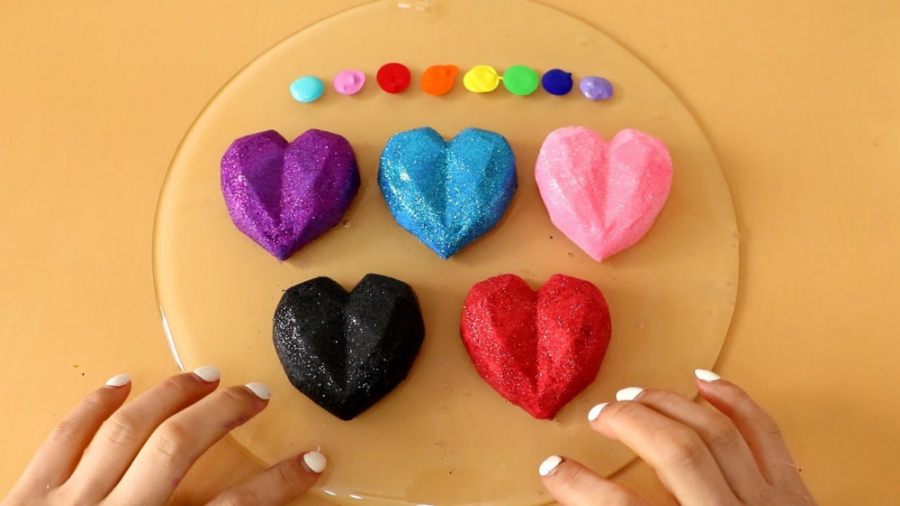 میکس اسلایم شفاف  مواد رنگی و...