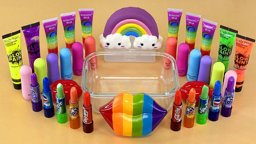 میکاپ اسلایم رنگین کمانی