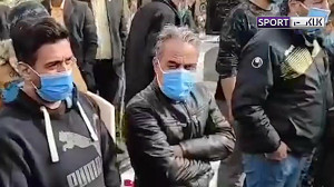 حضور پیشکسوتان در مراسم خاکسپا...