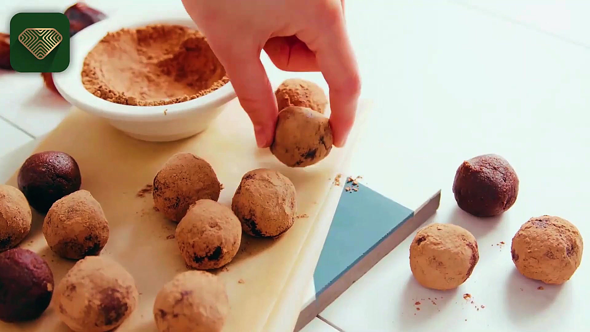 آموزش درست کردن ترافل خرما شکل...