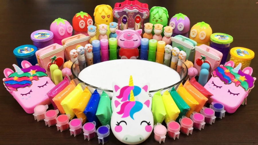 یونیکورن اسلایم $ لوازم آرایشی...