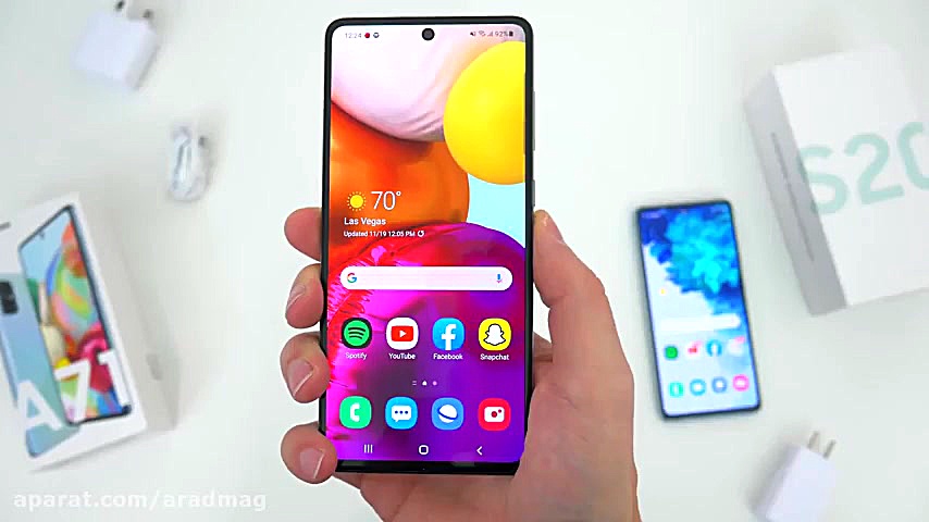 مقایسه گوشیs20FE وa70