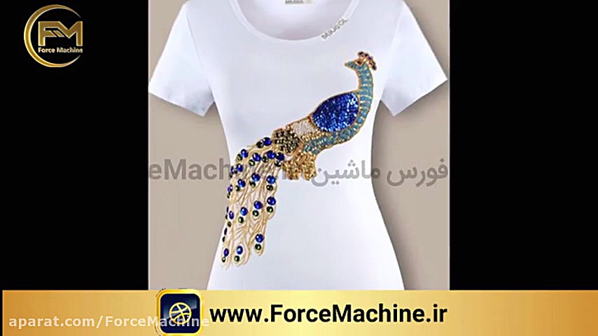 نمونه چاپ پارچه با پرس حرارتی