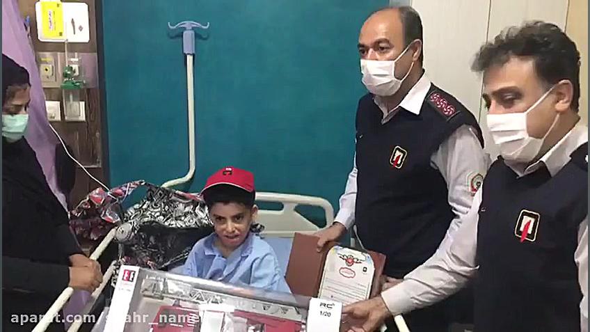 آتش نشانان یک آرزو را برآورده...