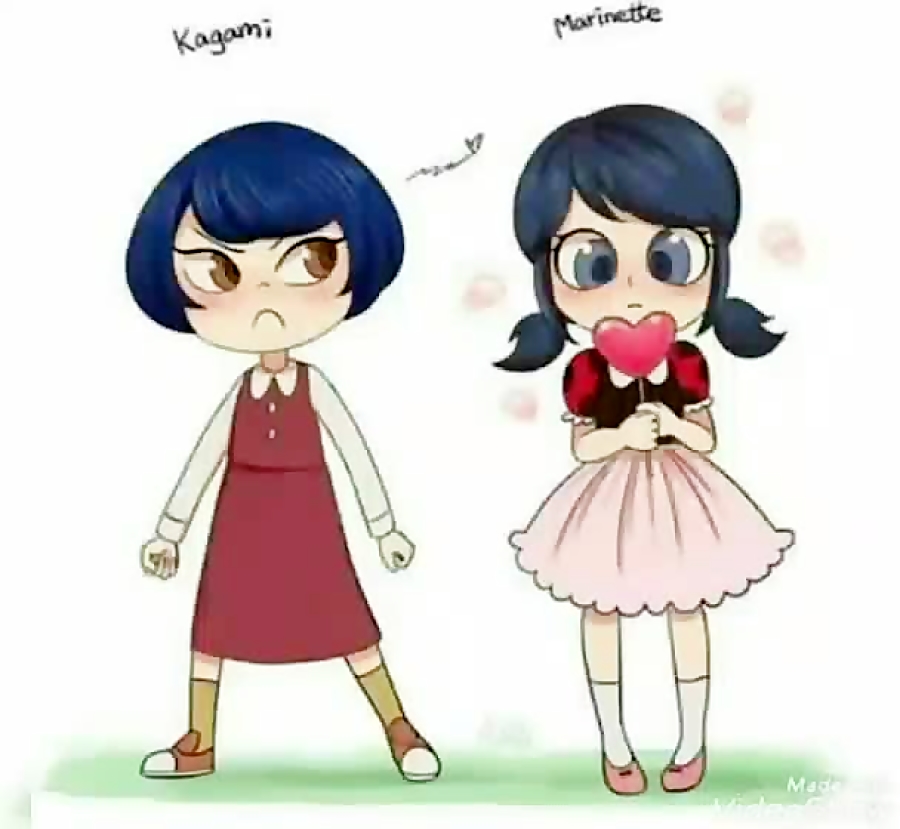 کمیک بامزه از مرینت و کاگامی