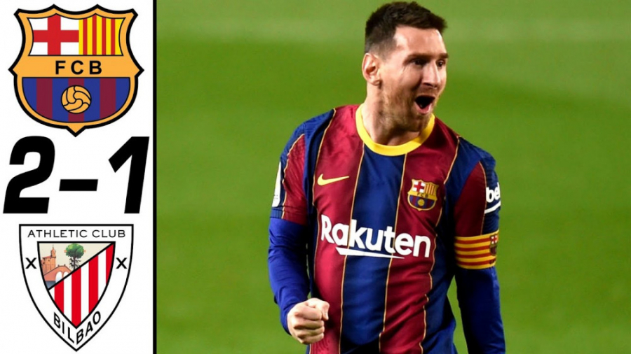 خلاصه بازی بارسلونا 2 1 اتلتیک...