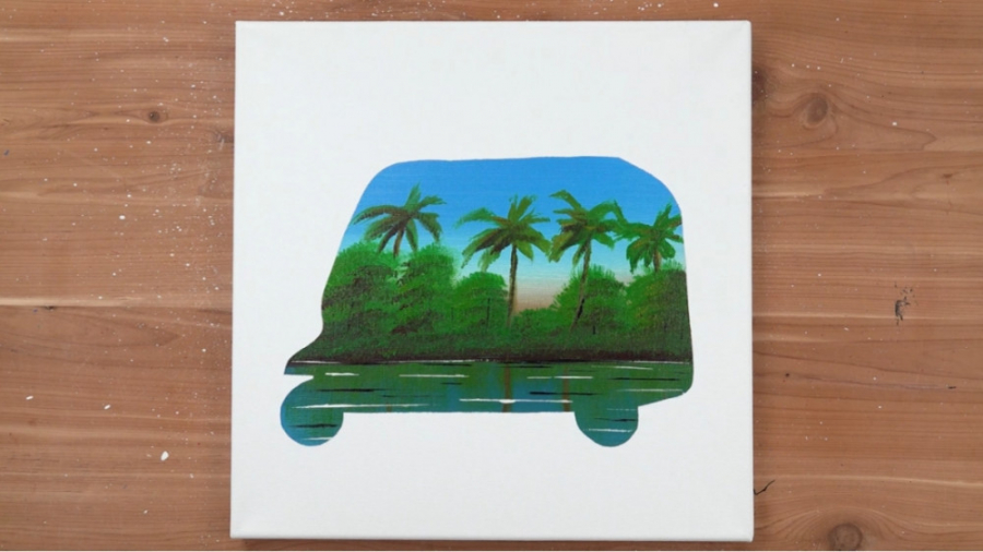 آموزش نقاشی با رنگ اکریلیک