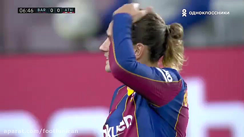 خلاصه بازی بارسلونا 2 اتلتیکوب...