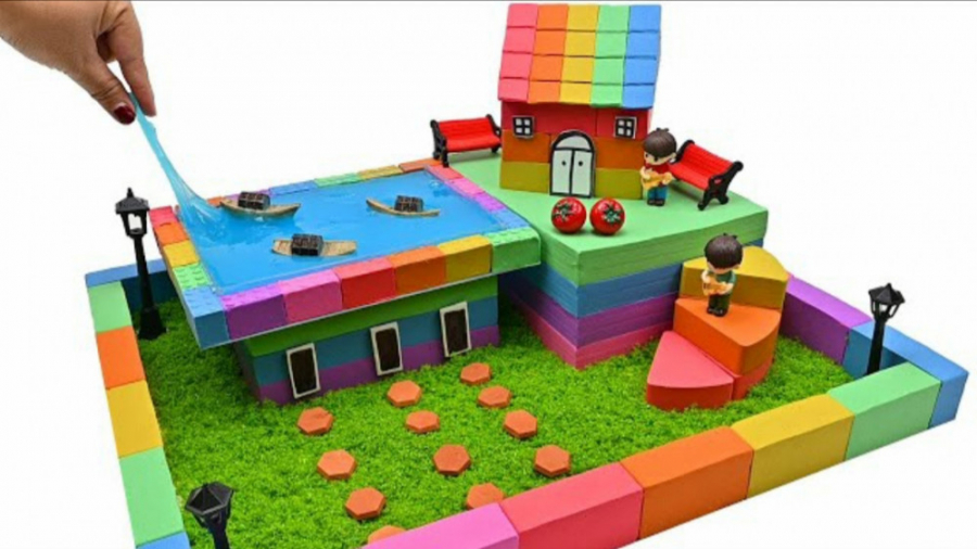 ساخت خانه مینیاتوری با ماسه ها...