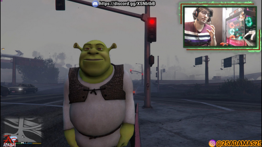 شِرِک در GTA V ماشین سواری با...