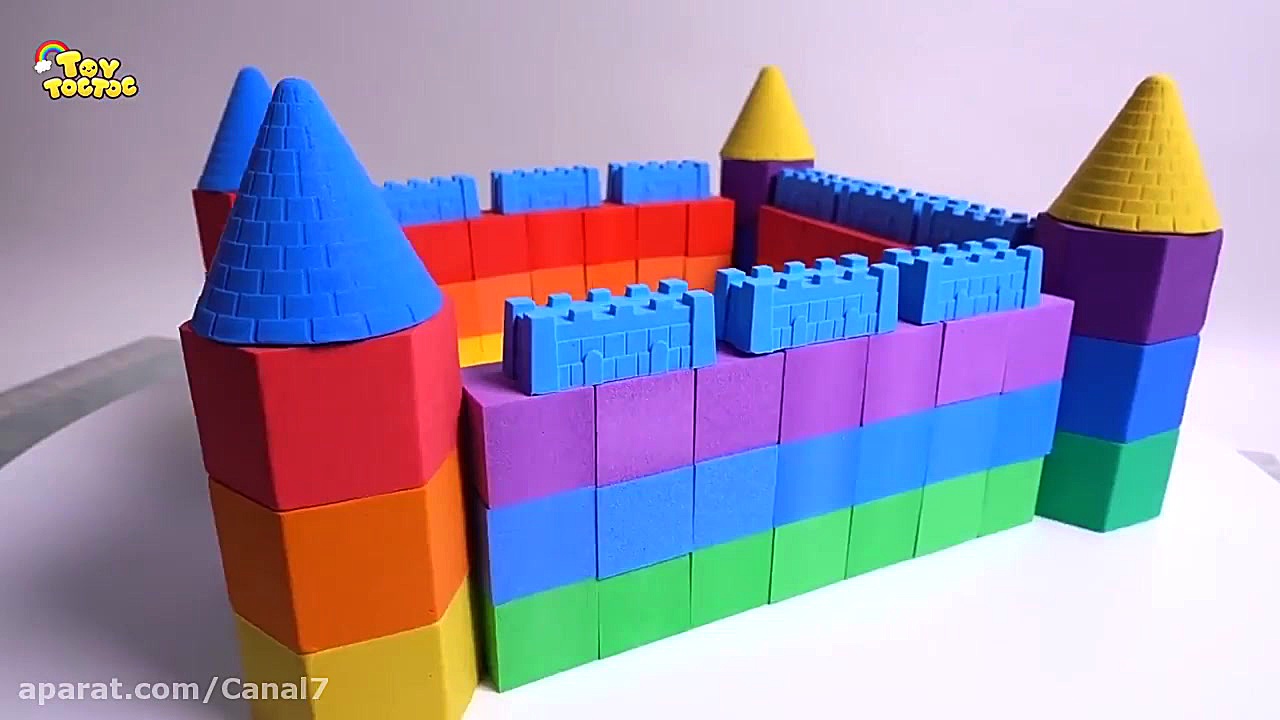 ساخت قصر رنگی با ماسه های متحر...