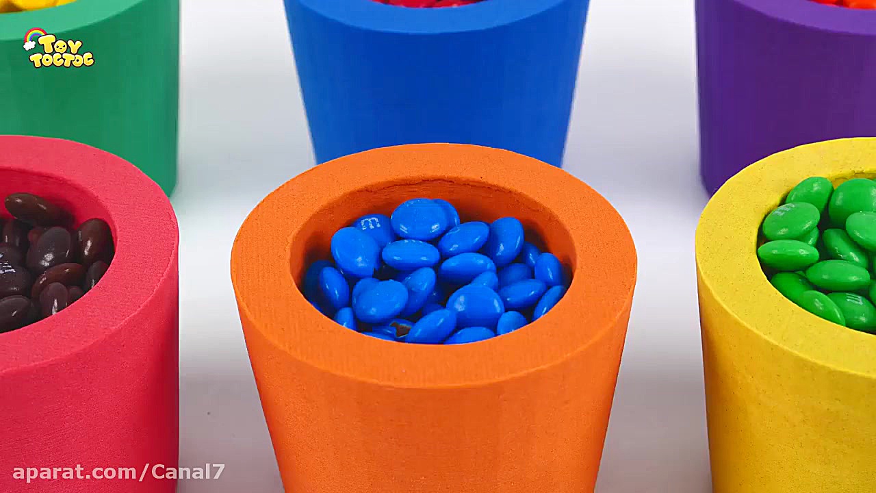 ساخت کاپ کیک های رنگی با ماسه...