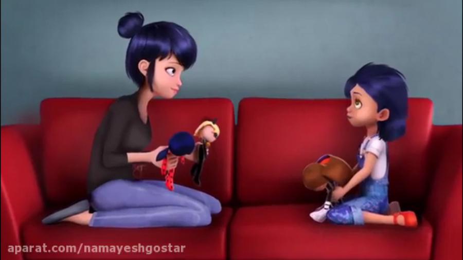 بازی کردن مرینت و دخترش :: میر...