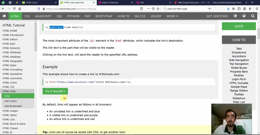 آموزش و بررسی لینک سازی در html | کار با لینک در HTML