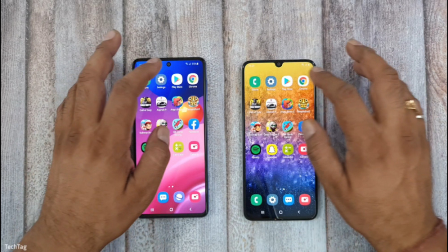 مقایسه سرعت M51 و A70 سامسونگ...