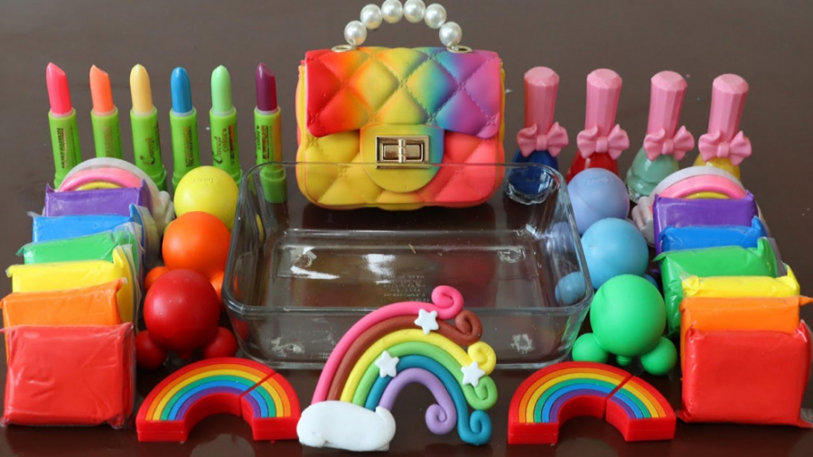 میکاپ اسلایم اکلیلی رنگین کمان...