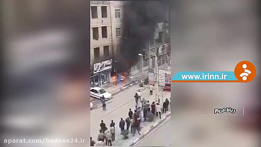 اولین فیلم از آتش سوزی یک واحد...