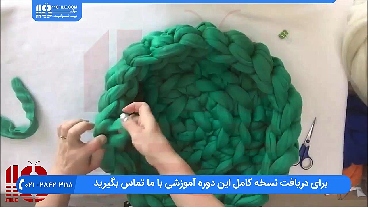 آموزش تریکو بافی ( بافت سبد نگ...