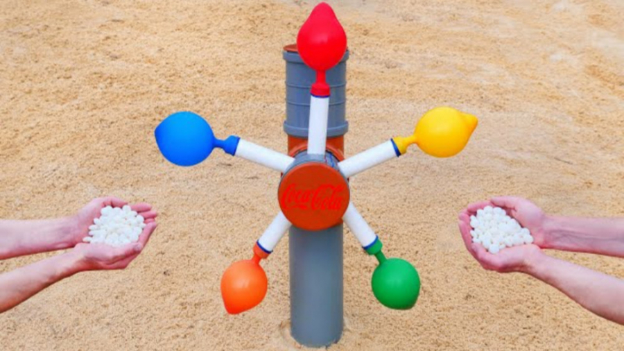 ترکیب نوشابه و آبنبات منتوس در...