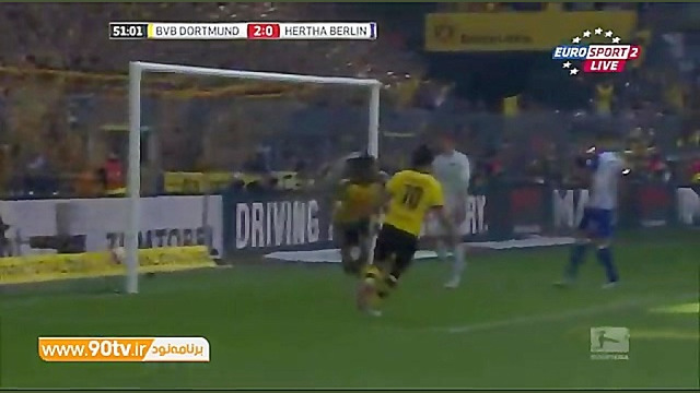 خلاصه بازی: دورتموند ۳ ۱ هرتاب...