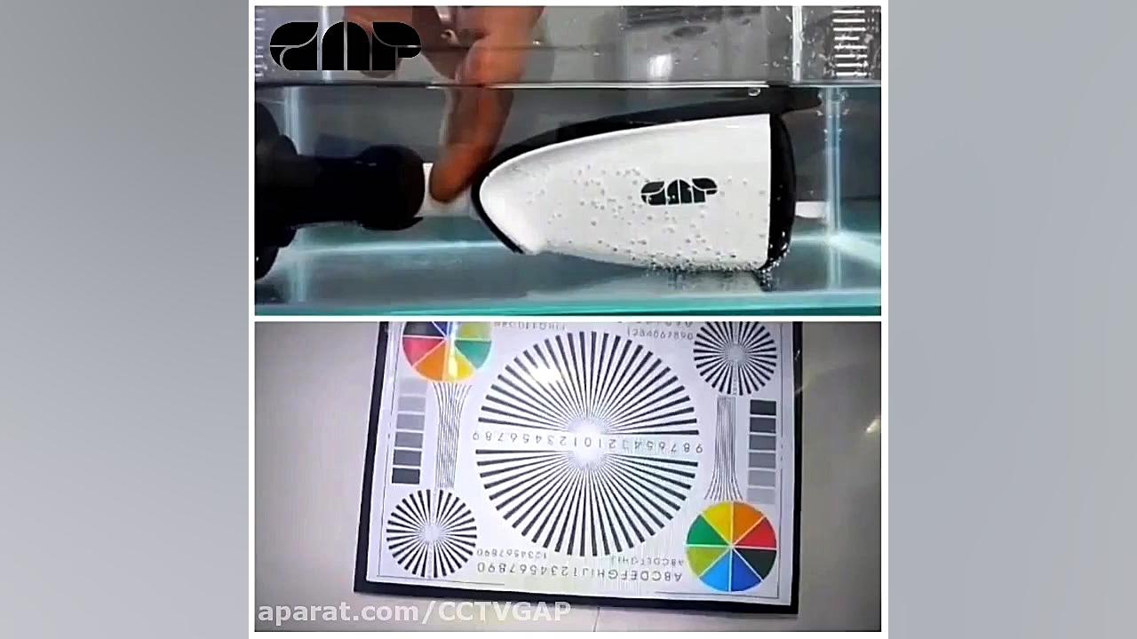 تست ضد اب بودن دوربین مداربسته...