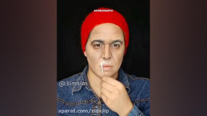 گریم مرحوم علی انصاریان️  روحش...