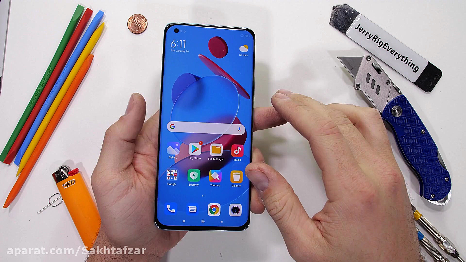 تست مقاومت Mi 11 شیائومی پرچمد...